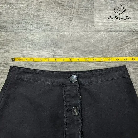 Francesca Button Fron Denim Mini Skirt Size M - Picture 3 of 5